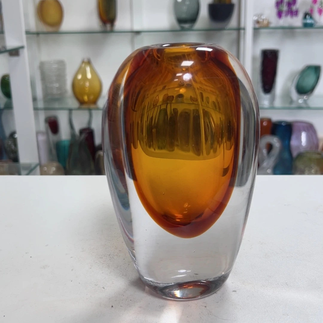 幻彩琉璃花瓶花器纯手工制作高度16