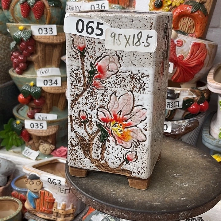 粗陶材质多肉花盆