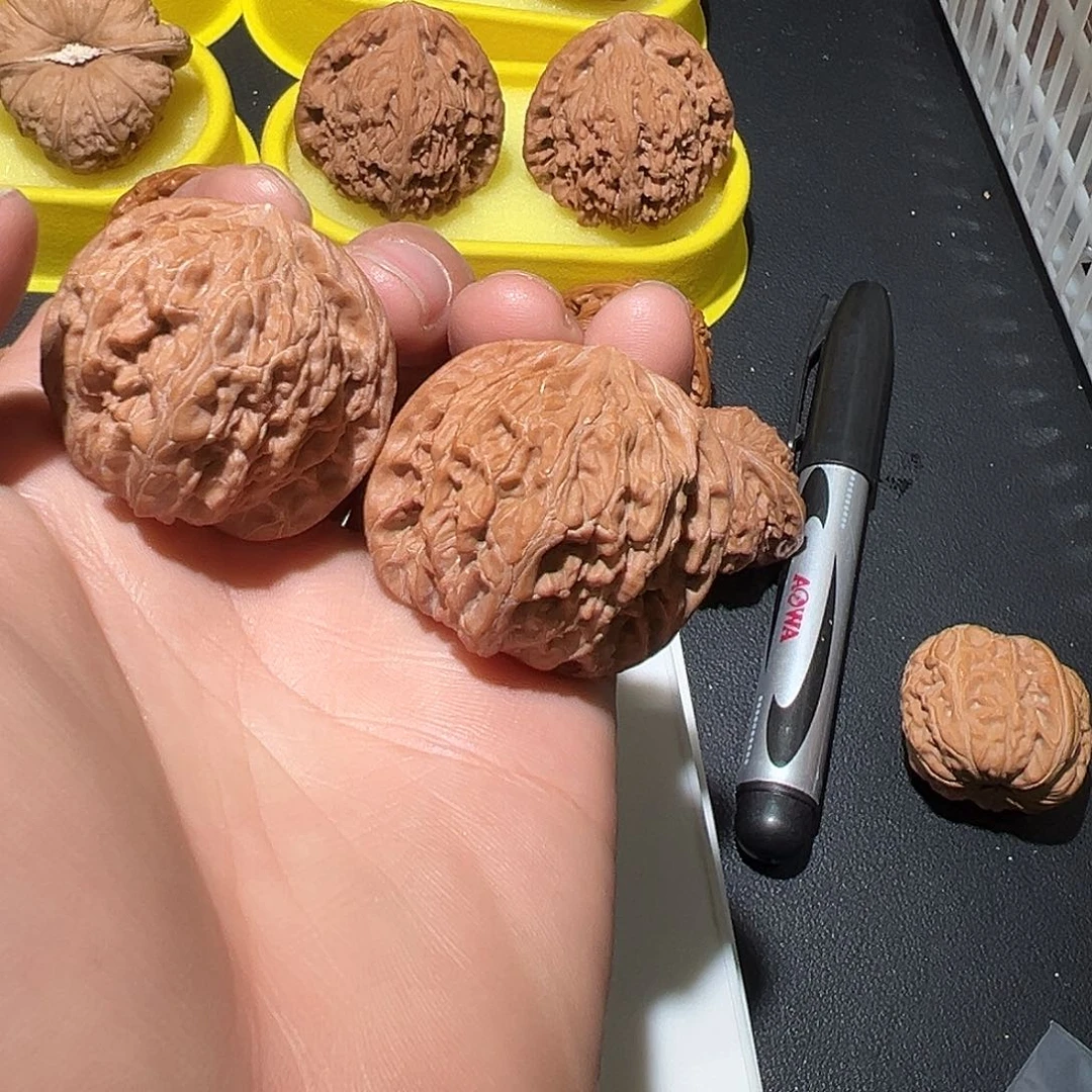 核***财核桃文玩核桃 磨盘