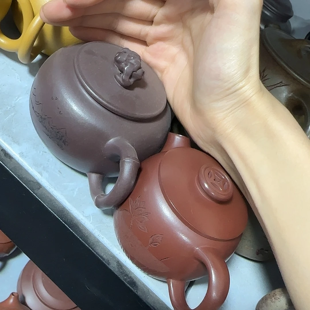 茶壶底槽青民间手艺人全手工制作