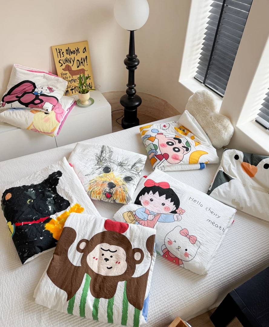 【大版卡通被】2025新款定制莫代尔水洗棉7D专版花型薄款夏被可机洗