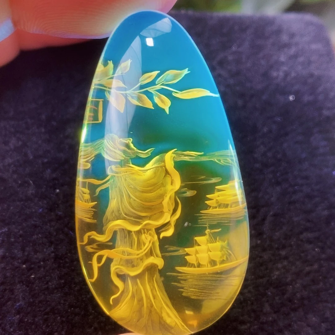 【闪购商品】金珀吊坠(不含链)未镶嵌