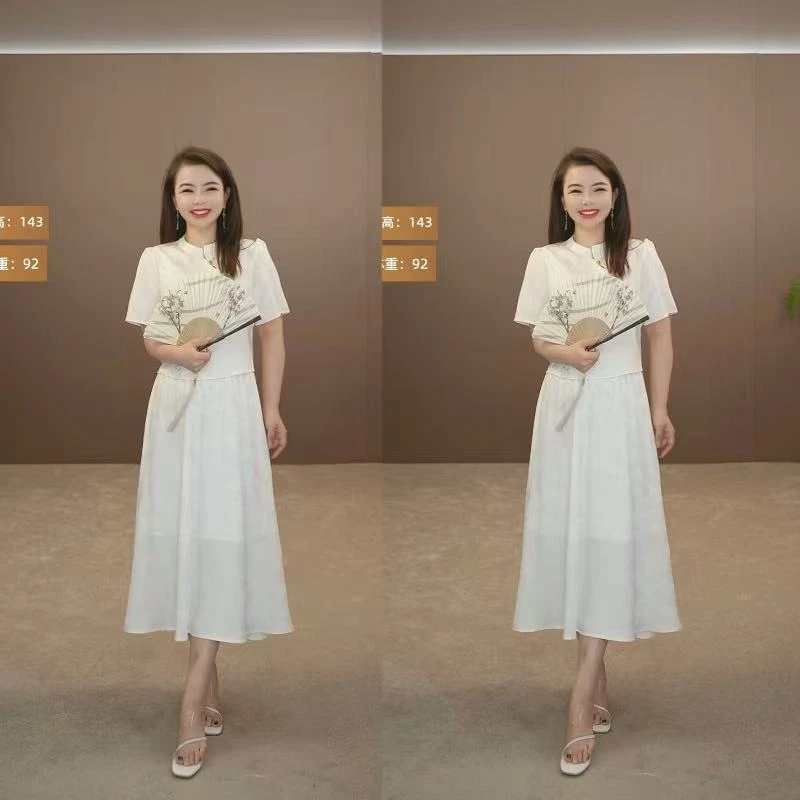 2601九九小个子定制中式国风高级感别致百搭半身裙退换6元补贴