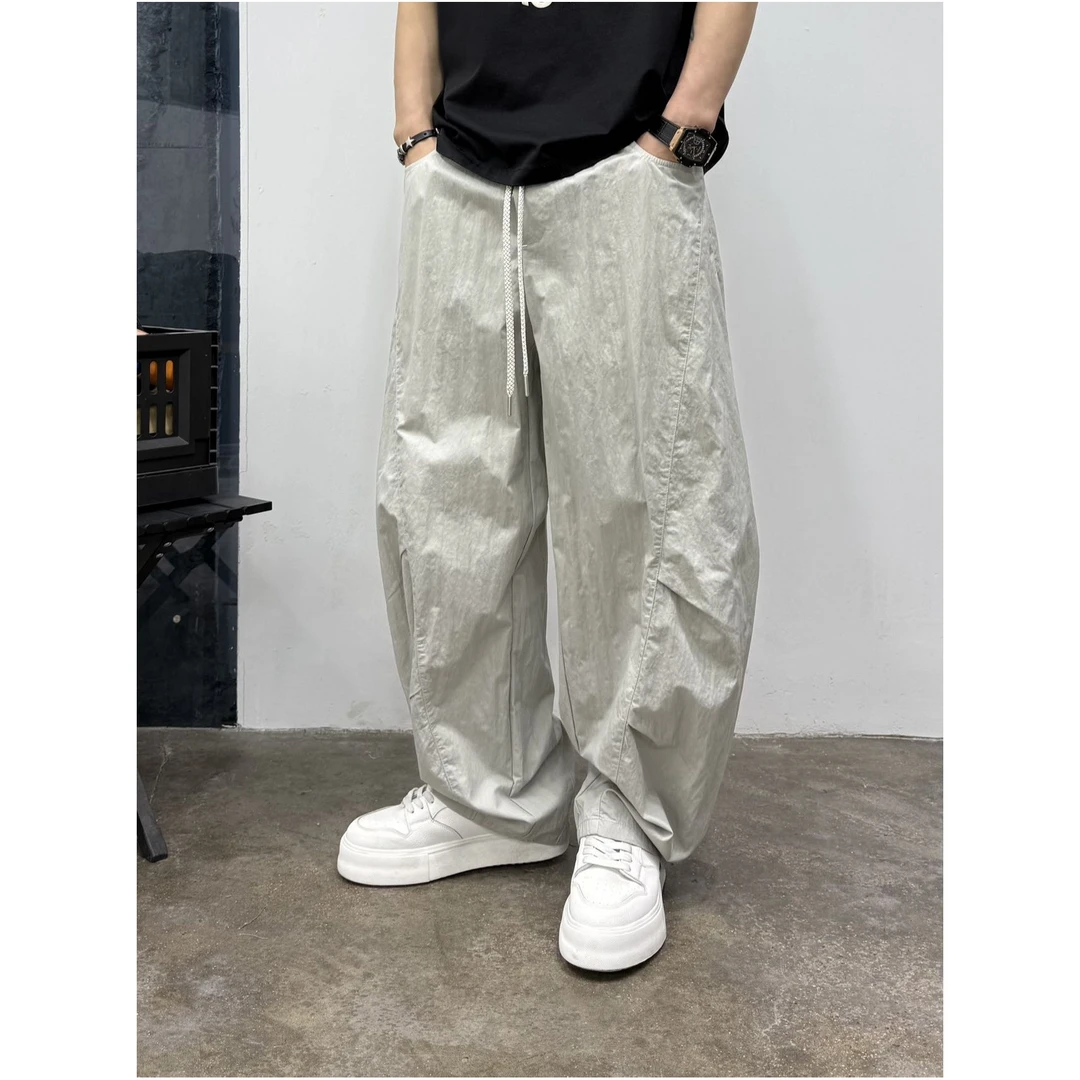 『镜子专属』夏季休闲百搭帅气简约风潮流速干宽松版型休闲裤25170