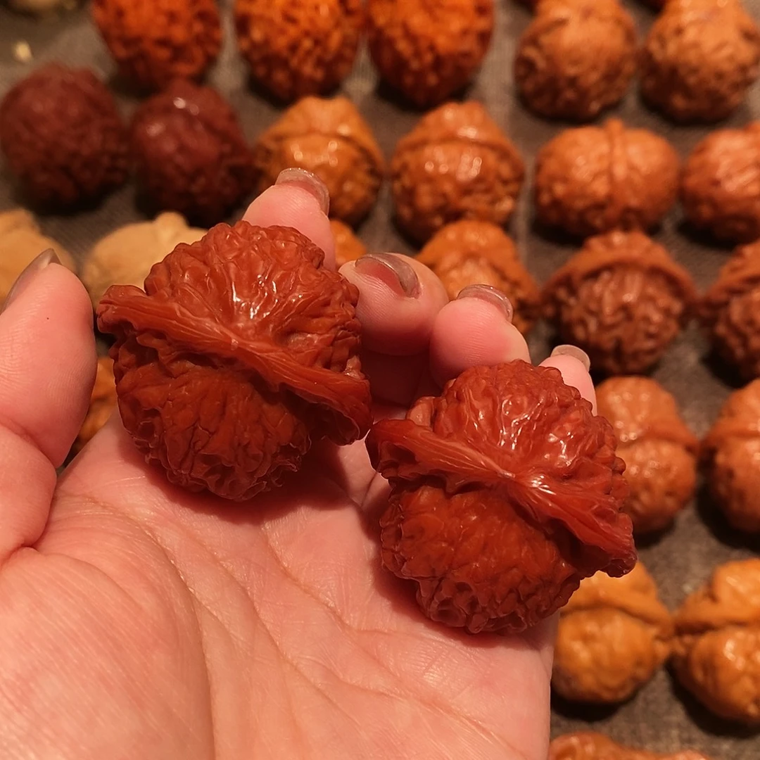 吊坠文玩核桃39粗筋盘山（超玉化）