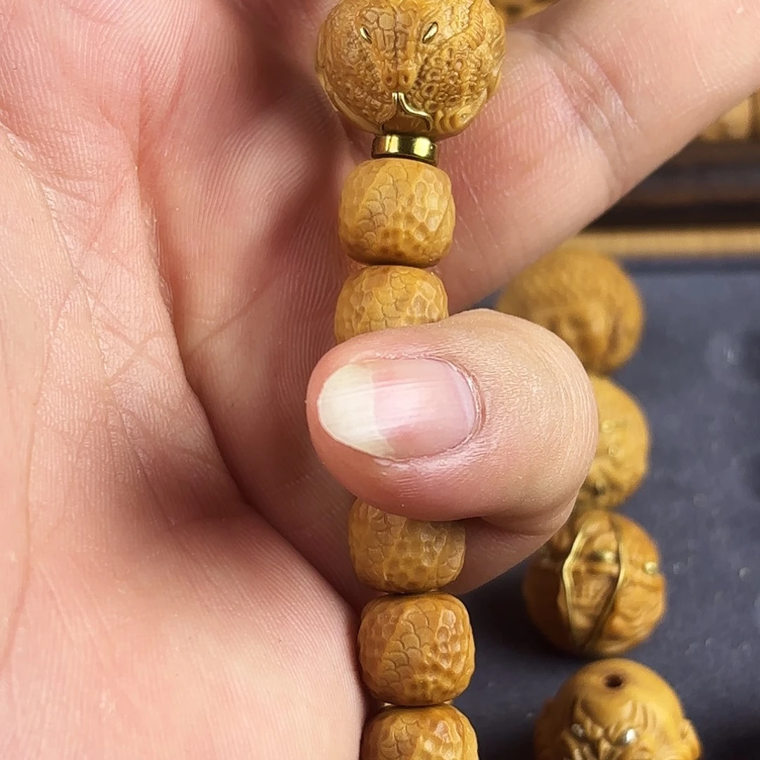 猴头核桃吊坠单颗蛇女➕灵蛇串