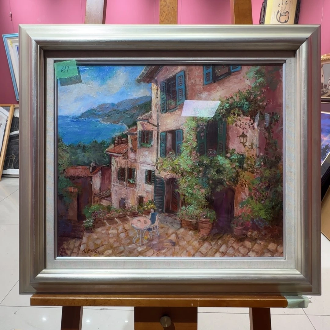 雨***田油画916手绘作品欣赏