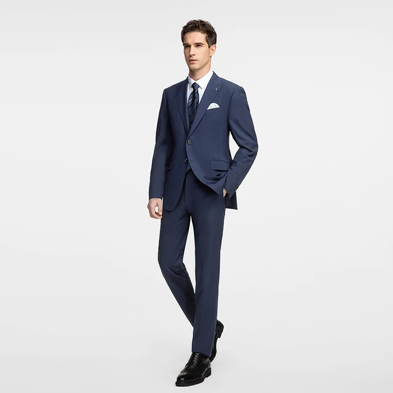 【小蓝西】秋季高端男士威可多外套正装商务修身西服休闲西装男装