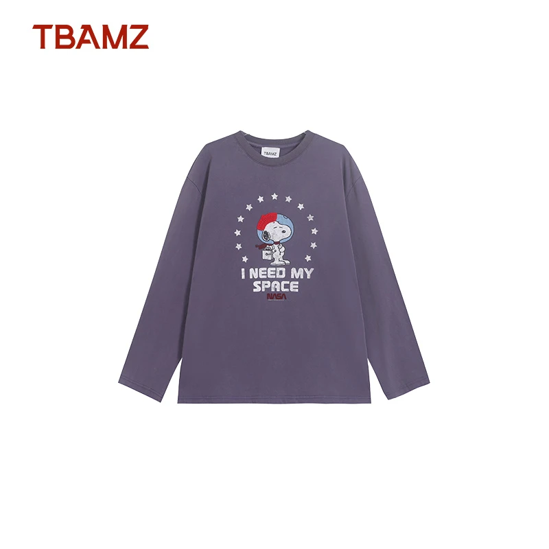 TBAMZ 手钩小红帽史努*沙洗石磨做旧长袖卫衣 15T870