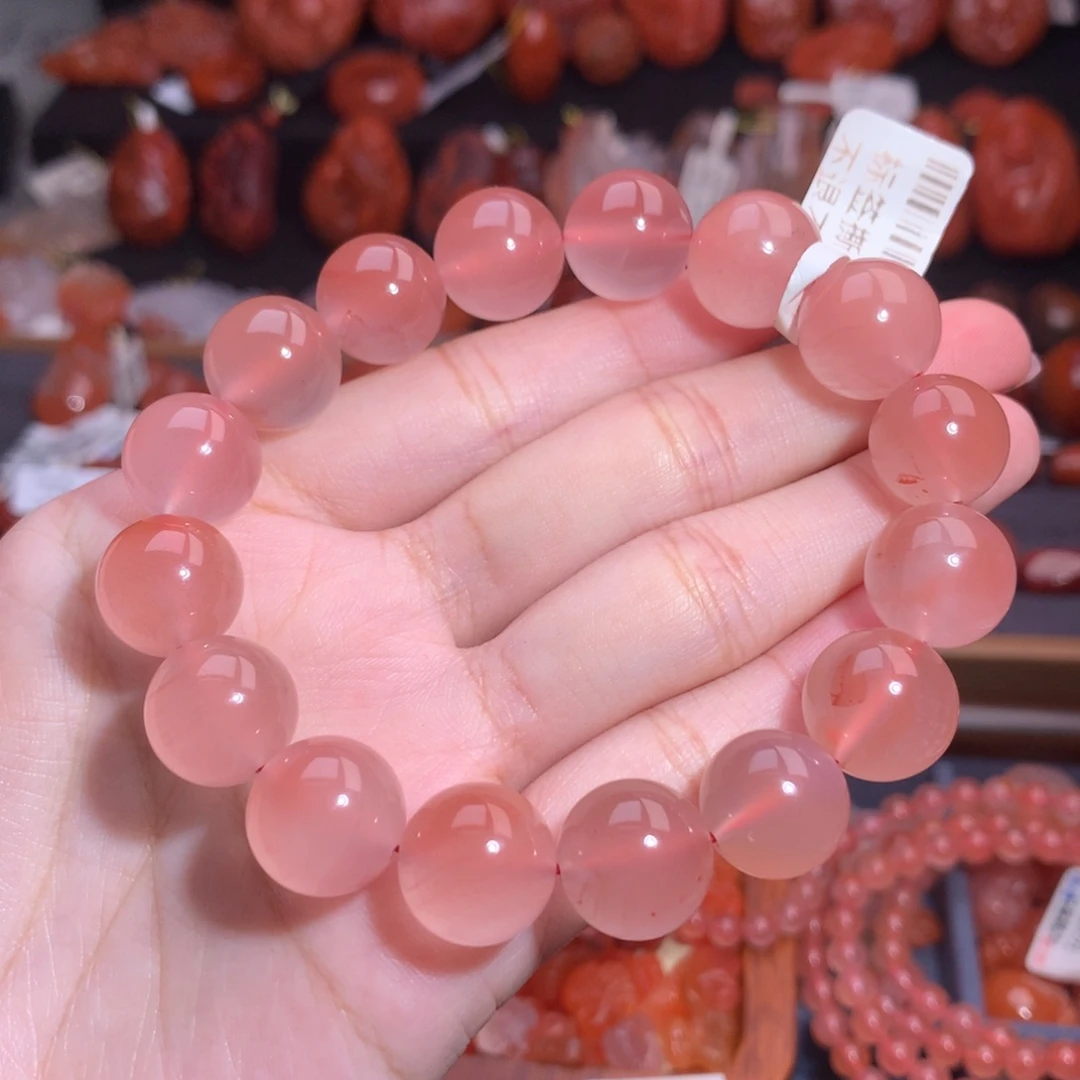 *****南红玛瑙未镶嵌珠宝半成品冰粉单圈