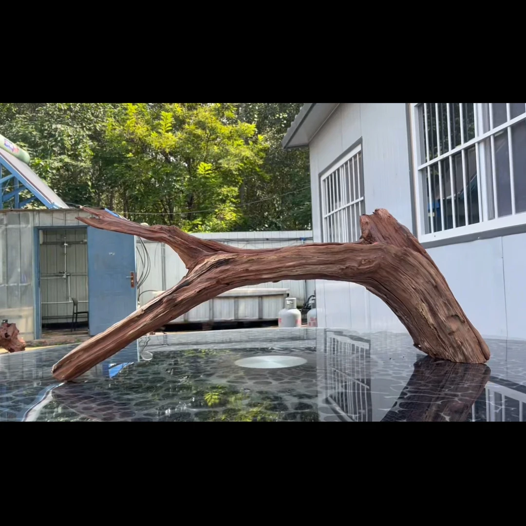 尺寸81×16×31 鱼缸造景沉木摆件，紫柚木，秒沉水，一木成景，包煮
