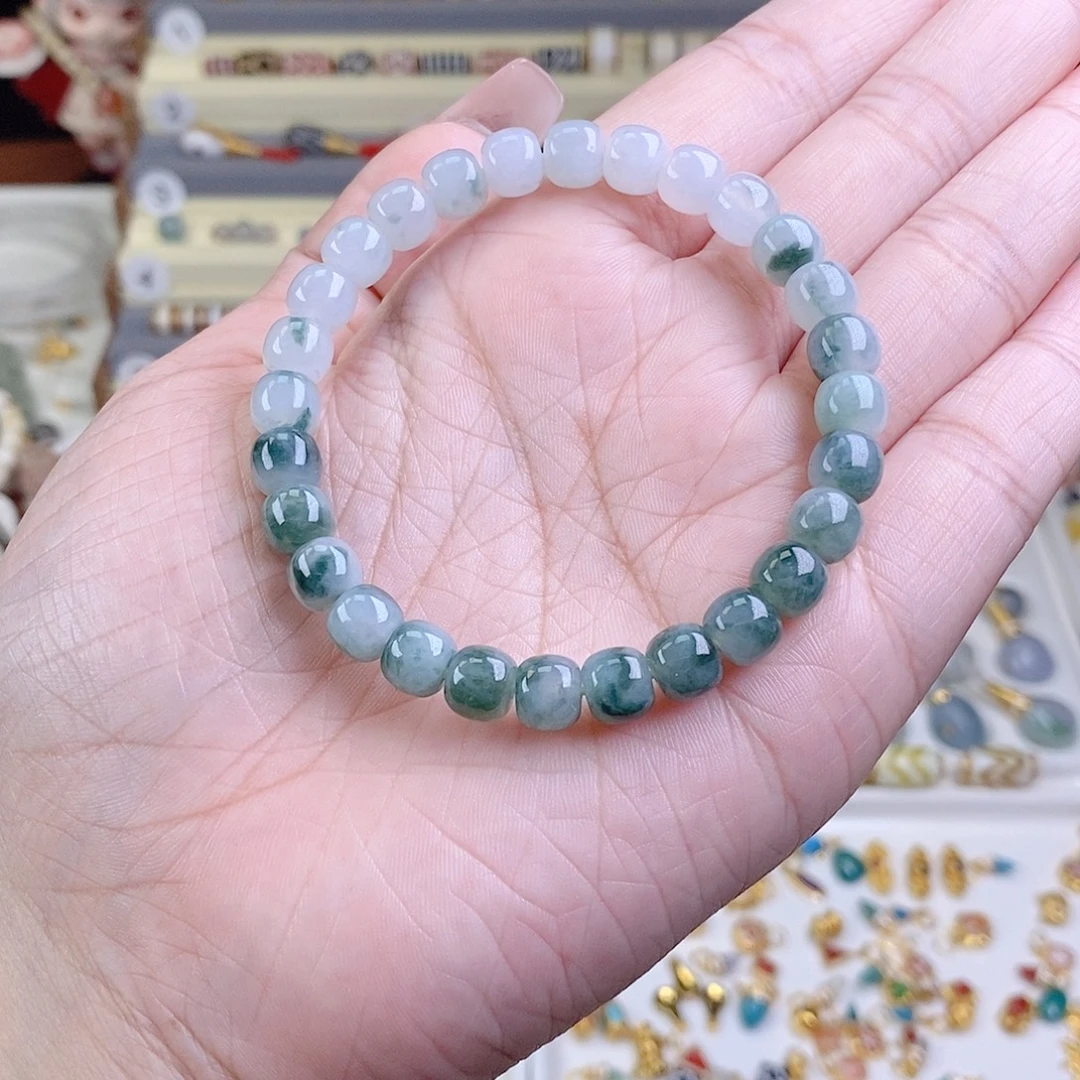 手链翡翠未镶嵌7.3mm