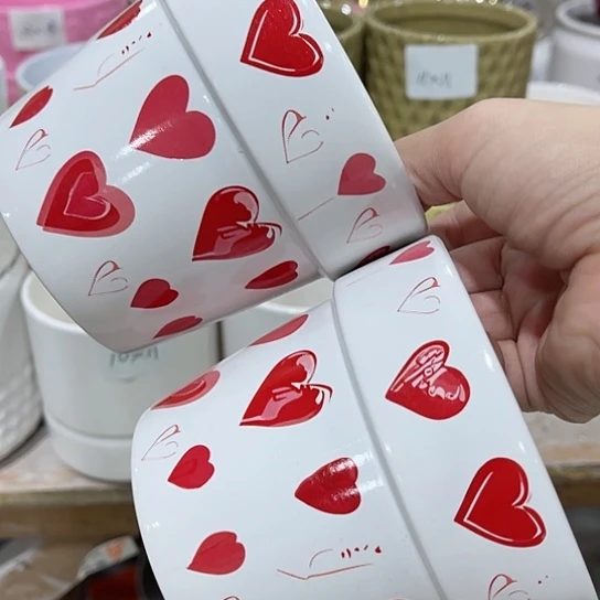 多肉绿植陶瓷花盆9.9包邮，有孔