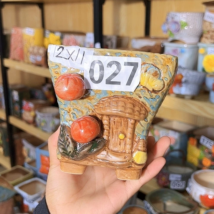 陶瓷多肉花盆满15包邮