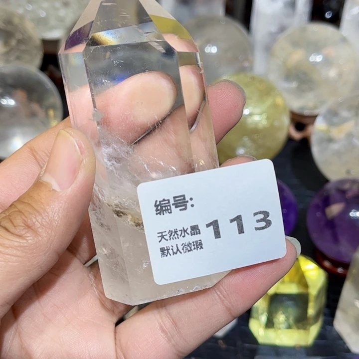 水晶摆件未镶嵌六棱柱
