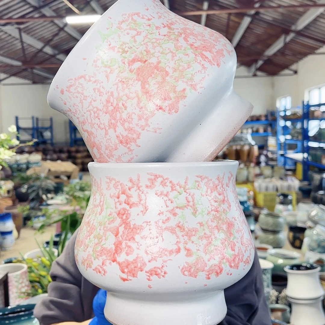 紫砂花盆高20口19