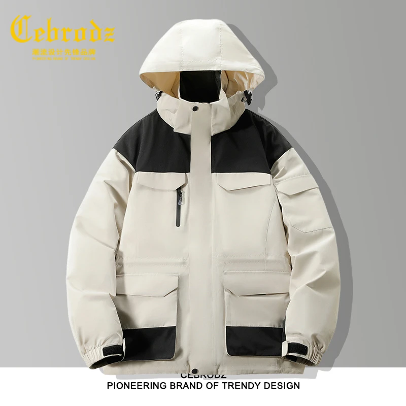 法国Cebrodz男冬装户外羽绒衣轻薄滑雪内搭保暖羽绒服外套防寒服