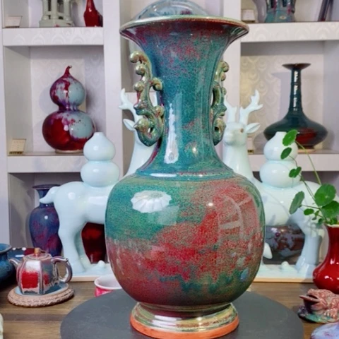 摆件禹州神后钧瓷原产地~