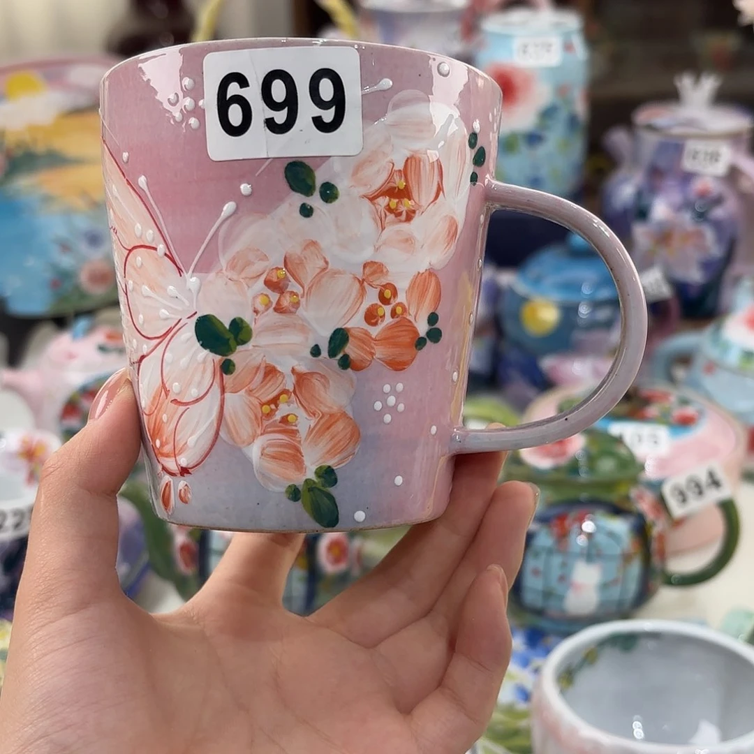 景德镇手绘高温釉下彩陶瓷茶具