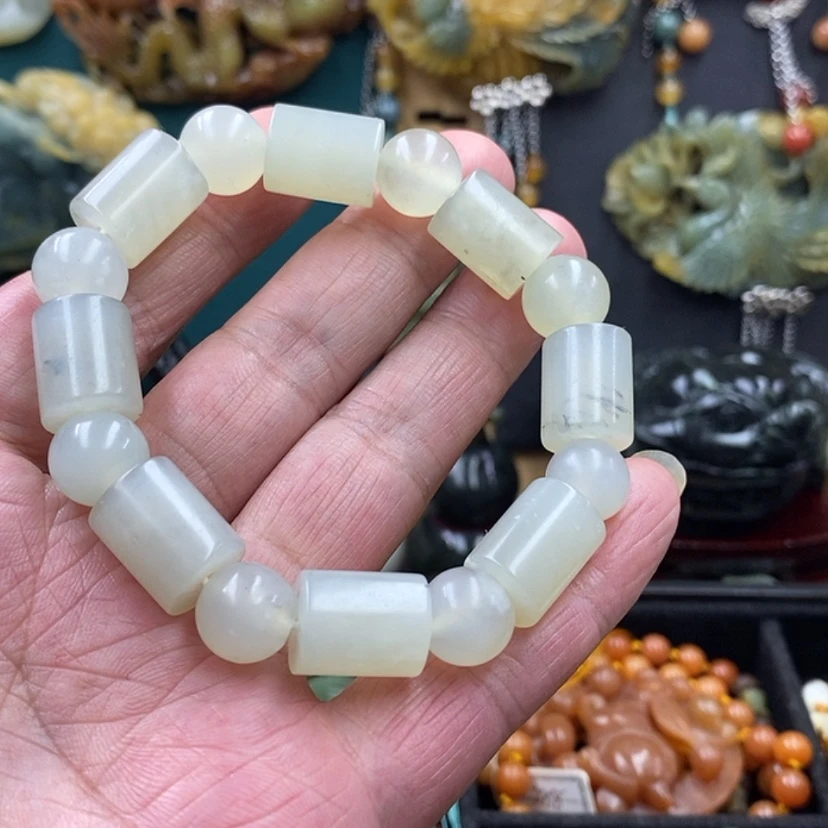 【闪购商品】蛇纹石玉未镶嵌手链