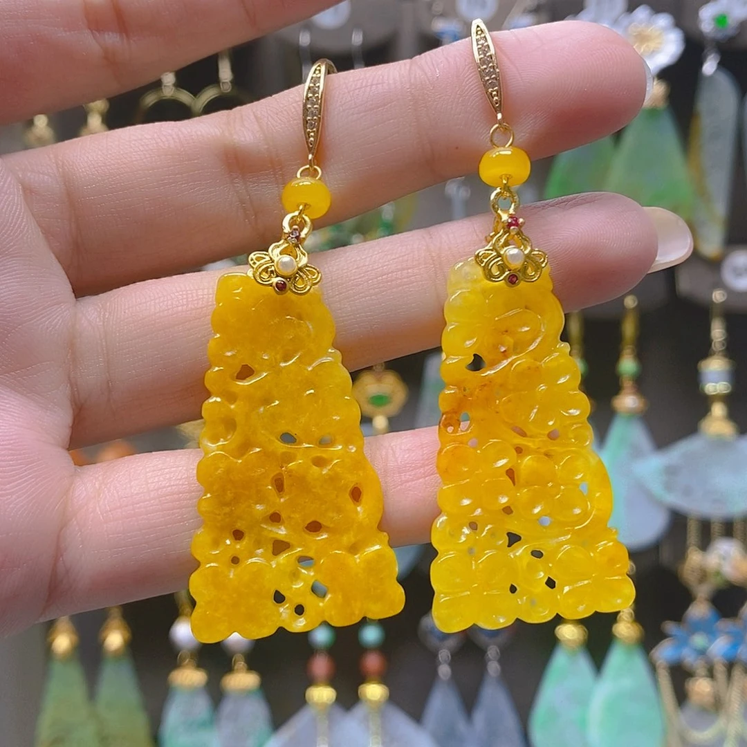 未镶嵌翡翠耳饰翡翠