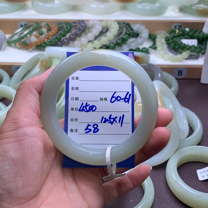 s***y和田玉未镶嵌手镯