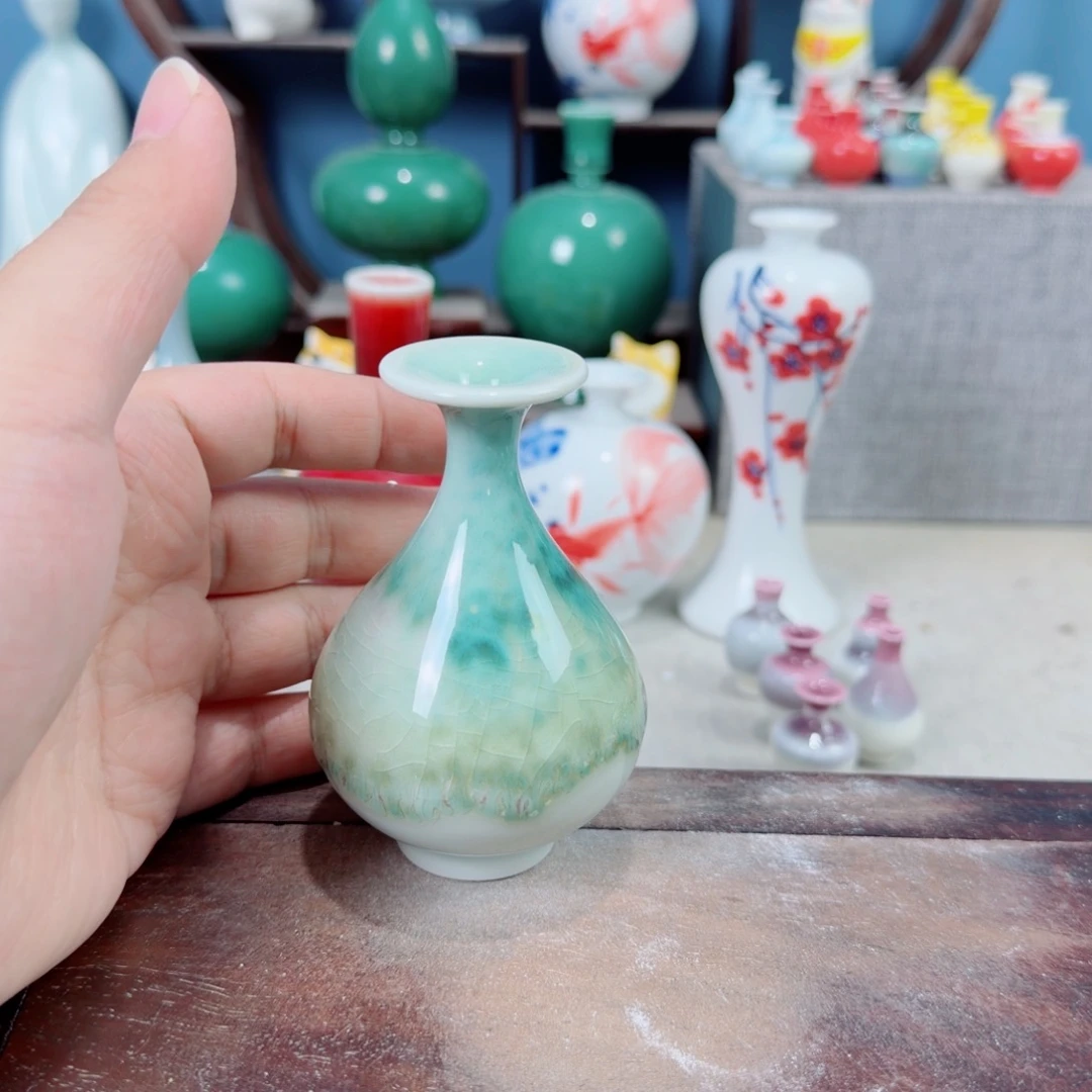 陶瓷手工小花器摆件