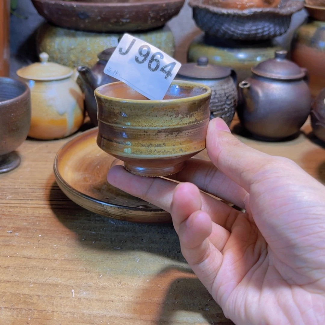 纯手工制作工艺（柴烧）裸烧纯手工制作柴烧964