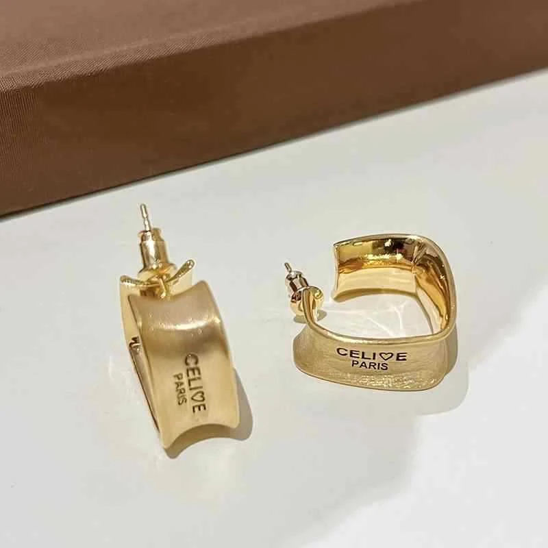合金耳饰 银针金属C形耳钉女欧美跨境耳环时尚简约耳饰轻奢高级感