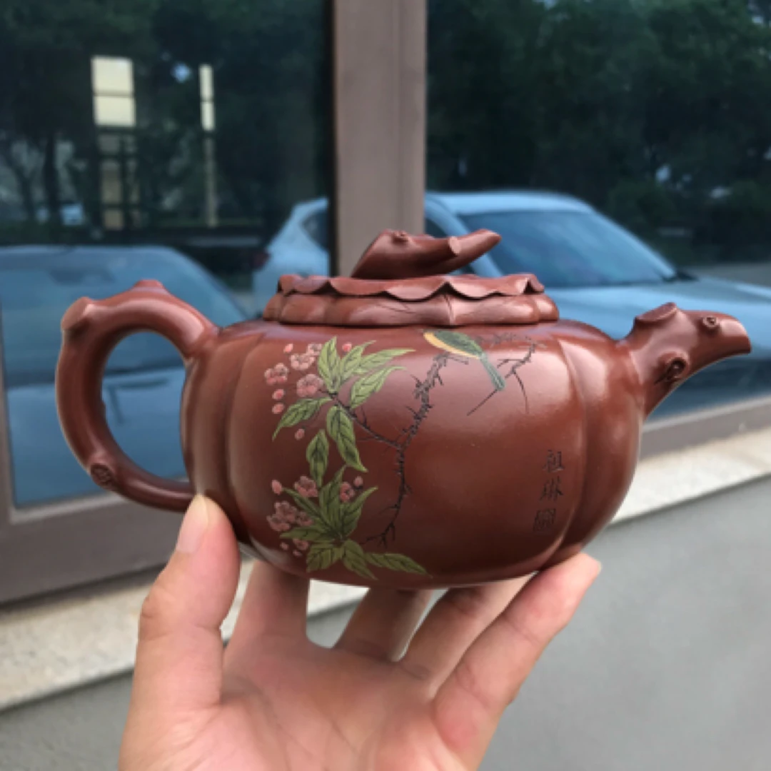 重器推荐【柿圆】 百年锡山大红袍 520cc 邵六大 紫砂一厂创始人