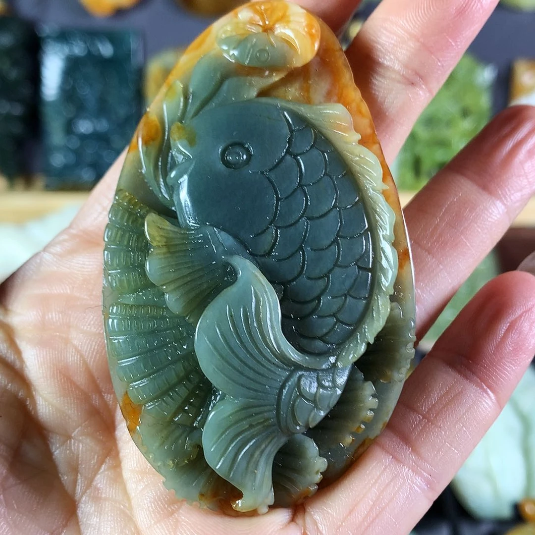 岫玉吊坠(赠链)未镶嵌