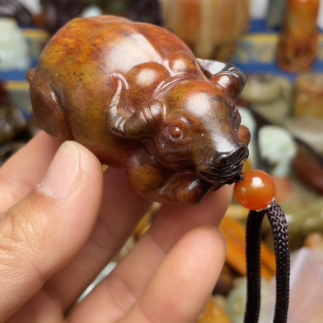 和田玉未镶嵌挂件