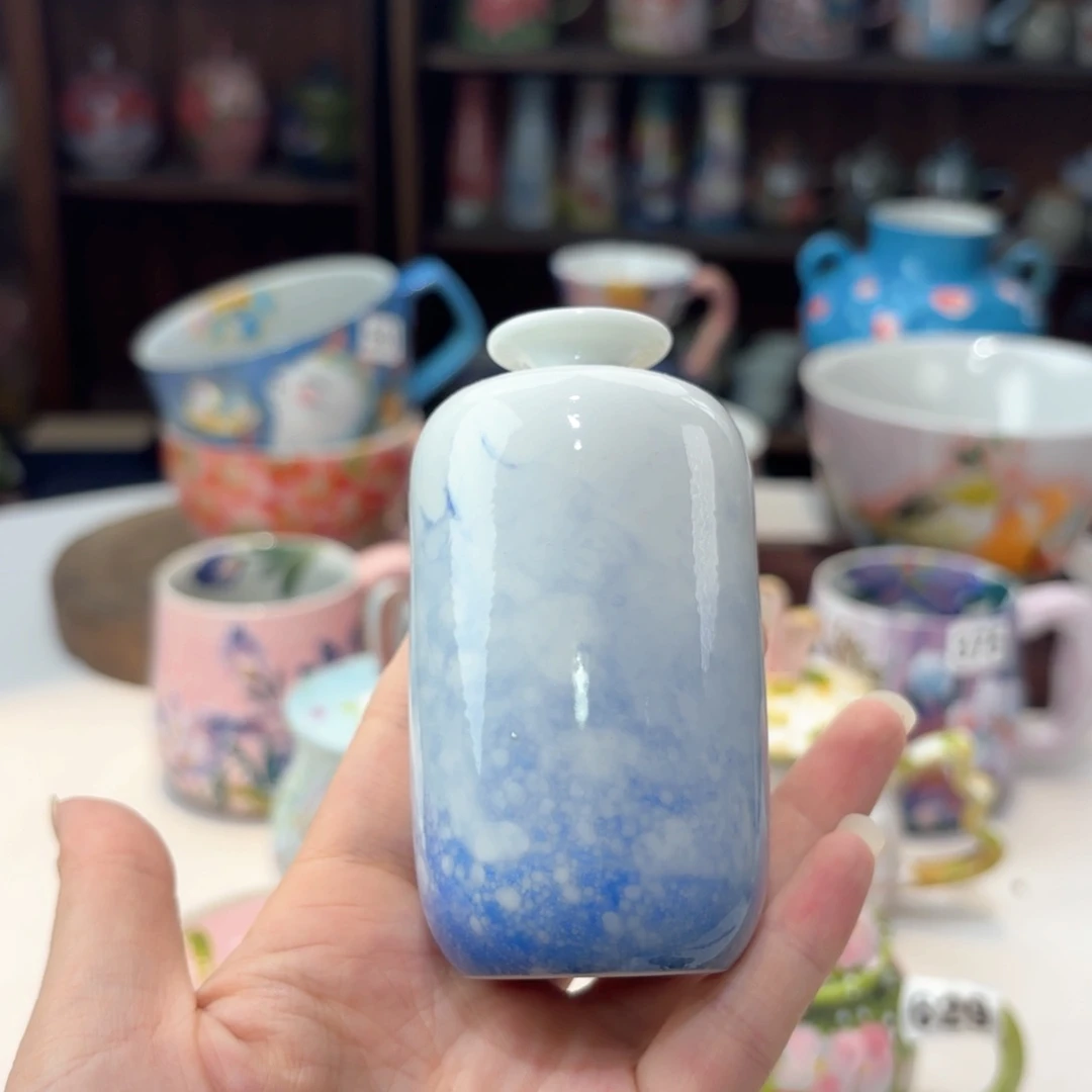 景德镇手绘高温釉下彩陶瓷茶具