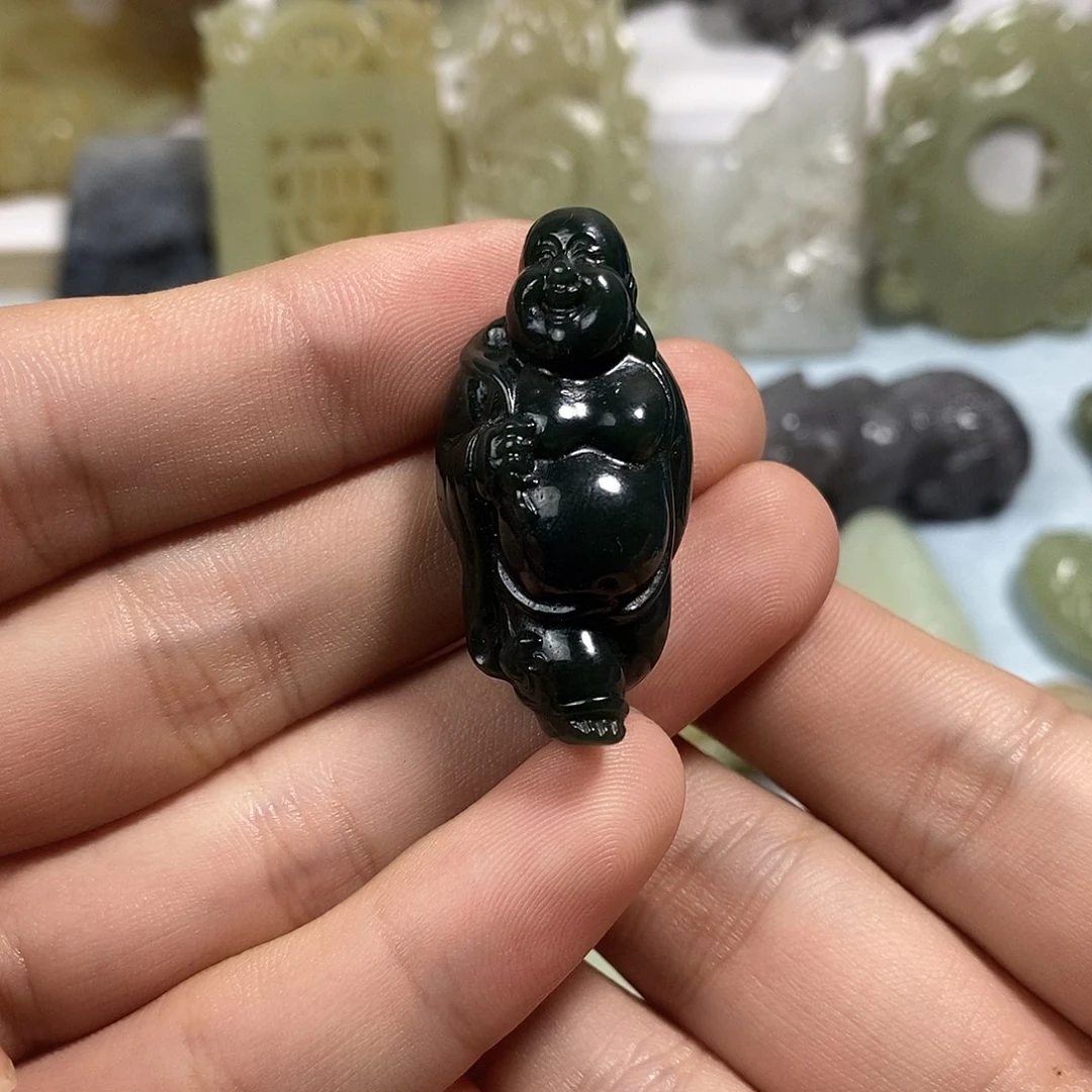 和田玉未镶嵌挂件