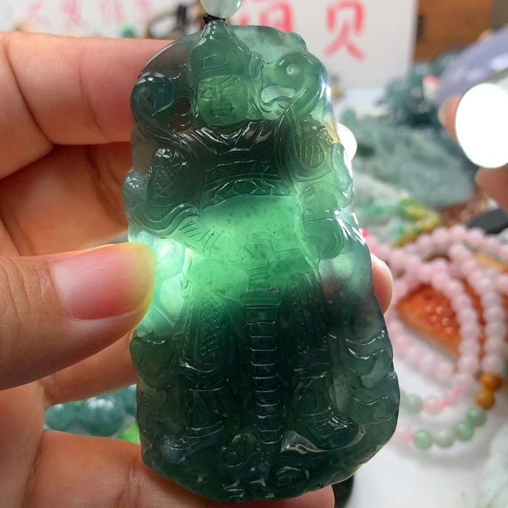 翡翠项链未镶嵌保真天然A货翡翠