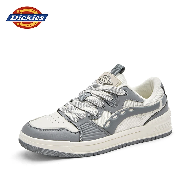 Dickies男鞋白灰色板鞋2025新款秋季低帮百搭时尚流光风休闲板鞋