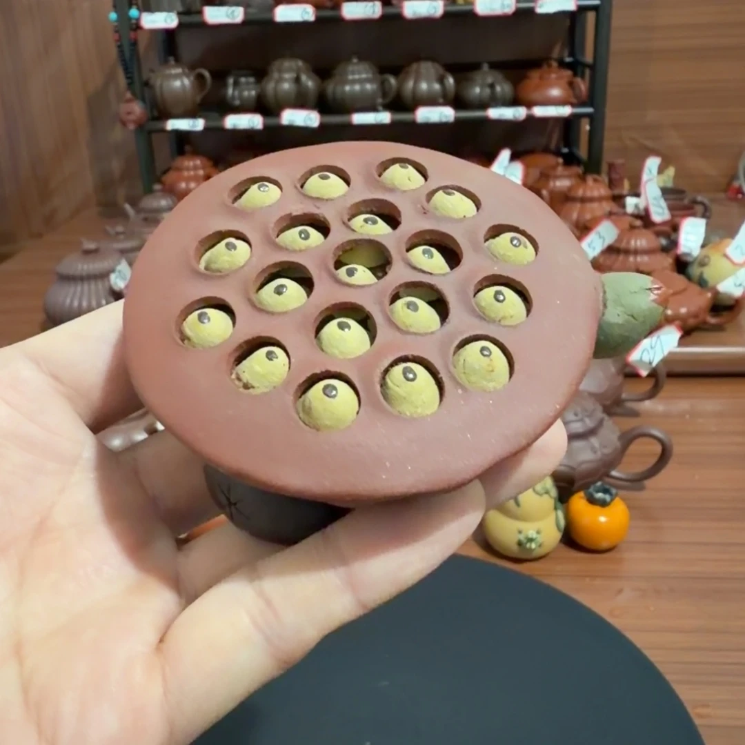 原矿朱泥朱泥莲子茶宠