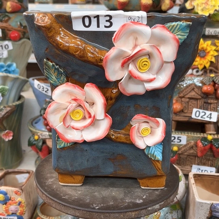 紫砂花盆粗陶材质多肉花盆