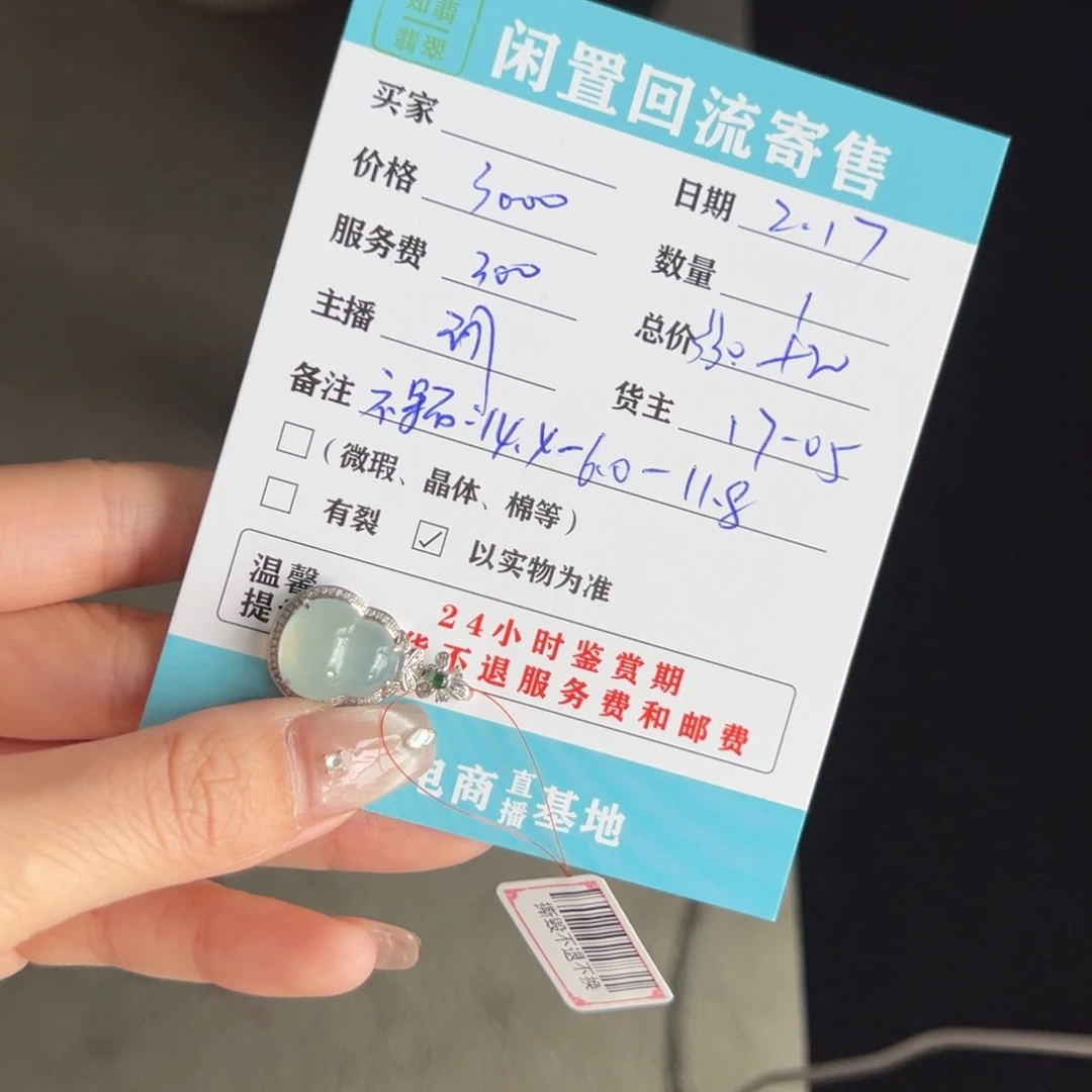 翡翠颈饰18K金镶嵌L***❤