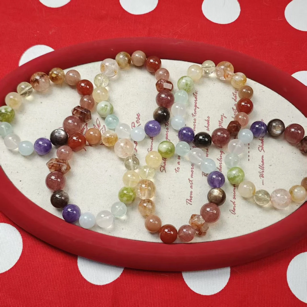 【给我一架彩虹桥】水晶多宝设计手链12+（多样发其一）XF477