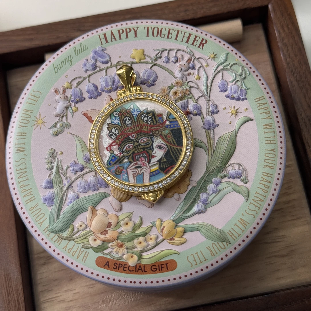 【哈轩灵灵臻选】圆牌唐卡-2723