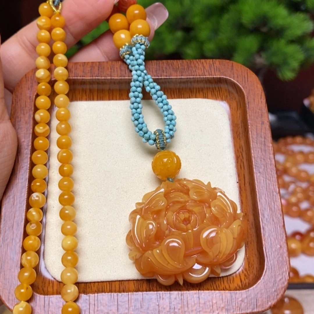 【闪购商品】蜜蜡颈饰未镶嵌项链