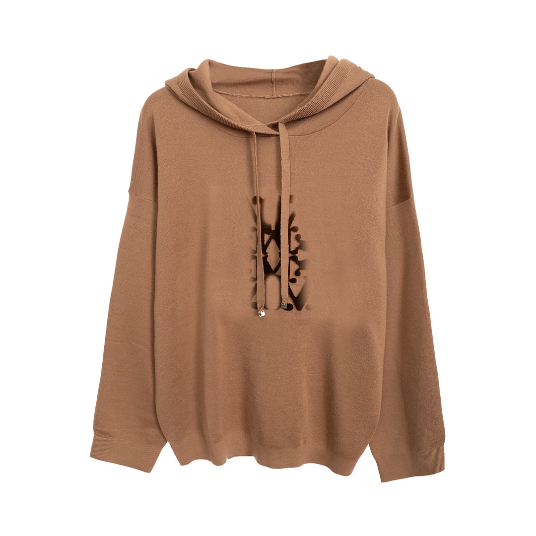 【六丑】新款时尚气质百搭三色M字母连帽抽绳卫衣509ASY0098