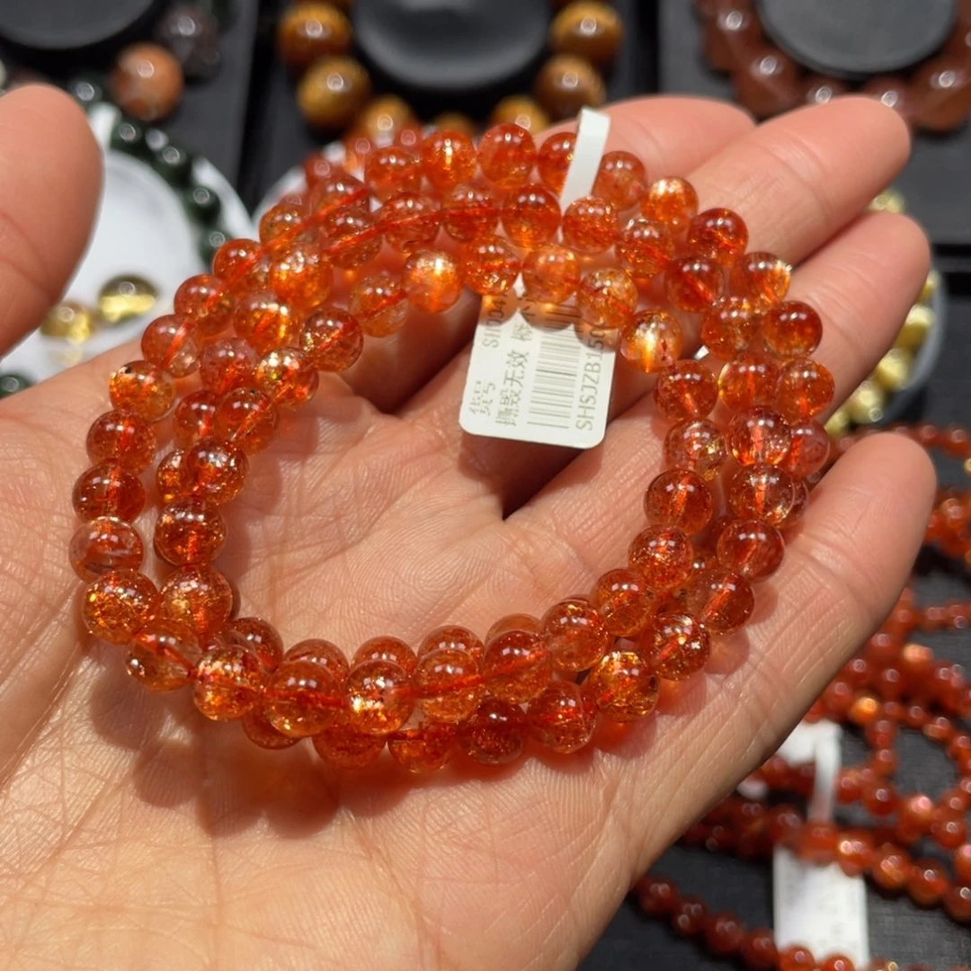 未镶嵌手链日光石金太阳多圈6.5mm左右