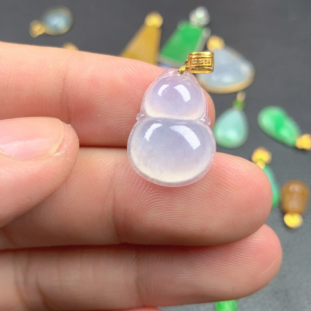【闪购商品】颈饰18K金镶嵌翡翠翡翠