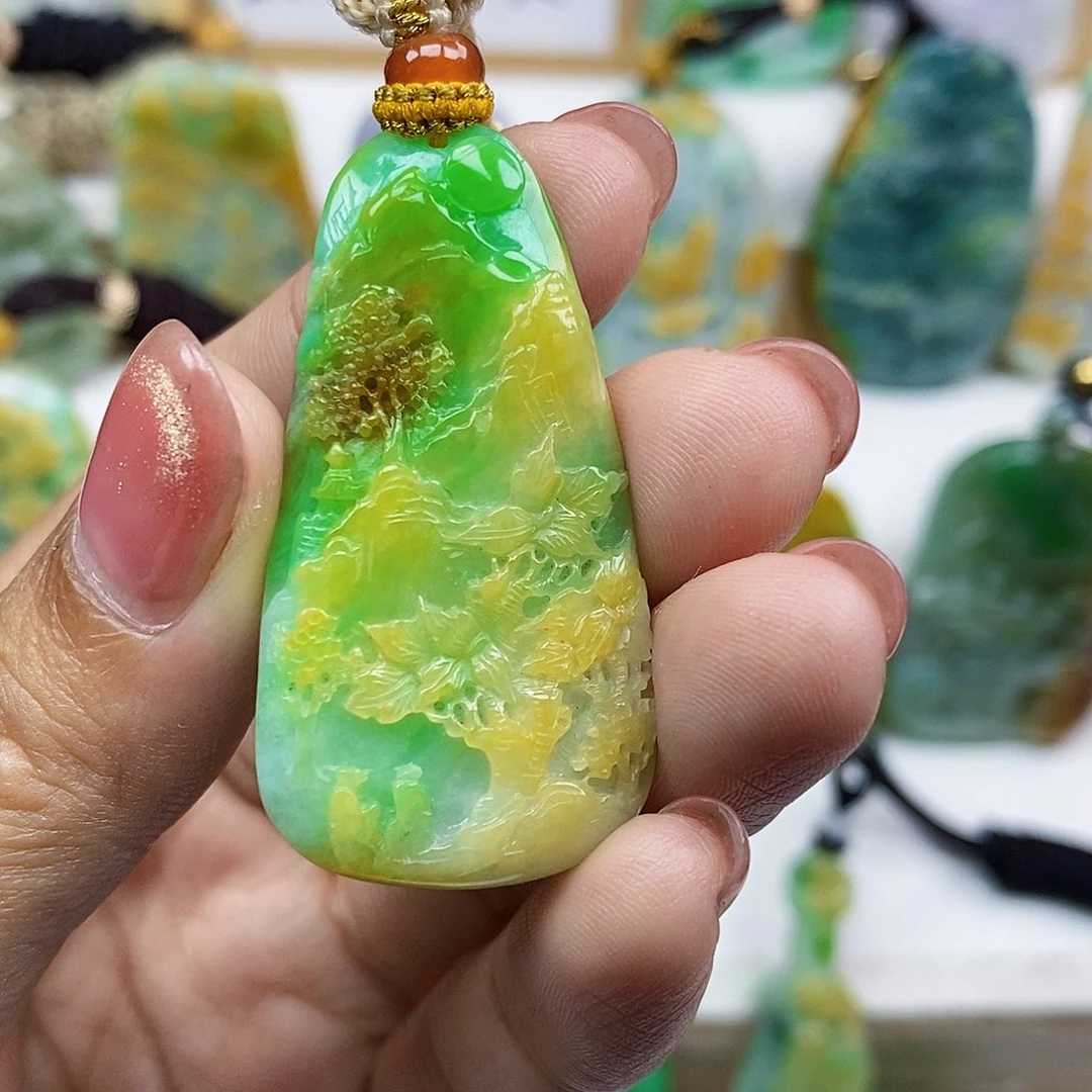 定制翡翠未镶嵌天然翡翠A货