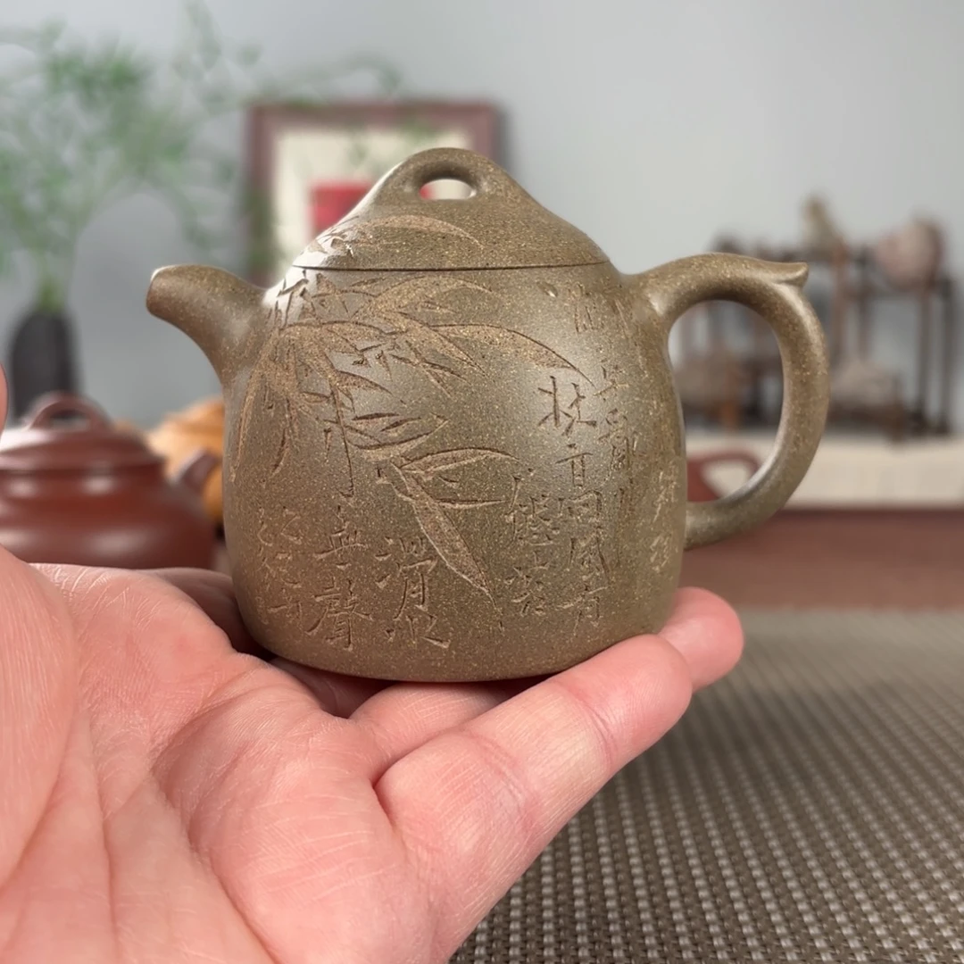 紫砂茶壶黄龙山原矿紫砂壶