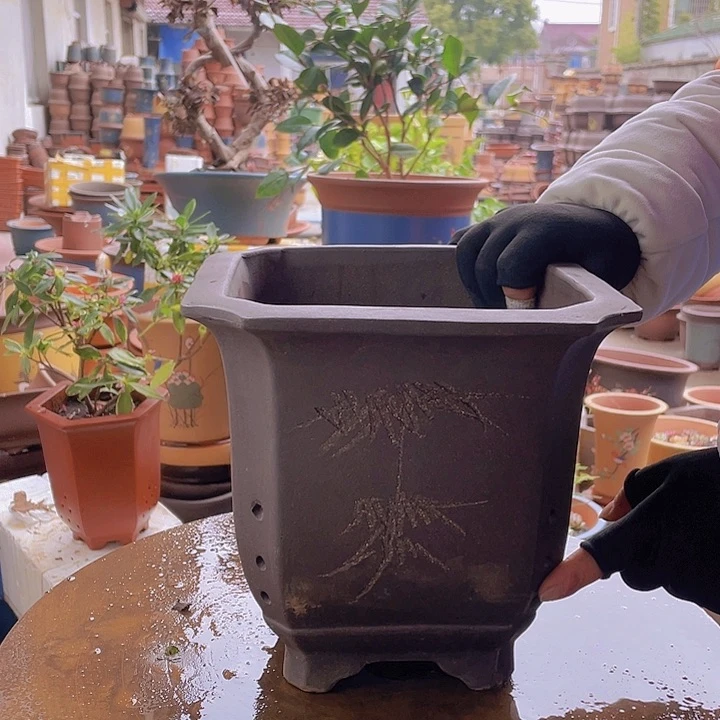 紫砂宜兴紫砂切角四方23