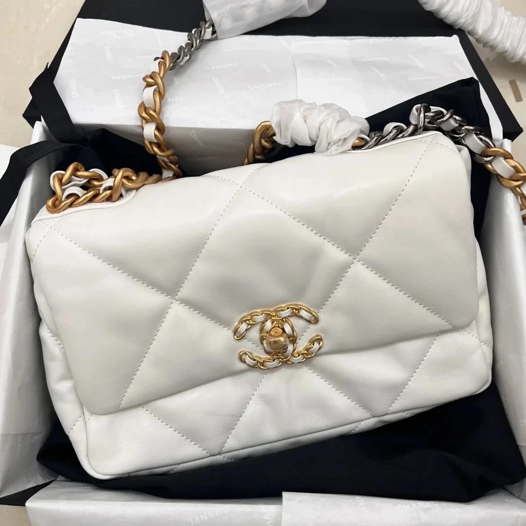 99新 Chanel/香奈儿 Chanel白金19bag小号 25120003-07