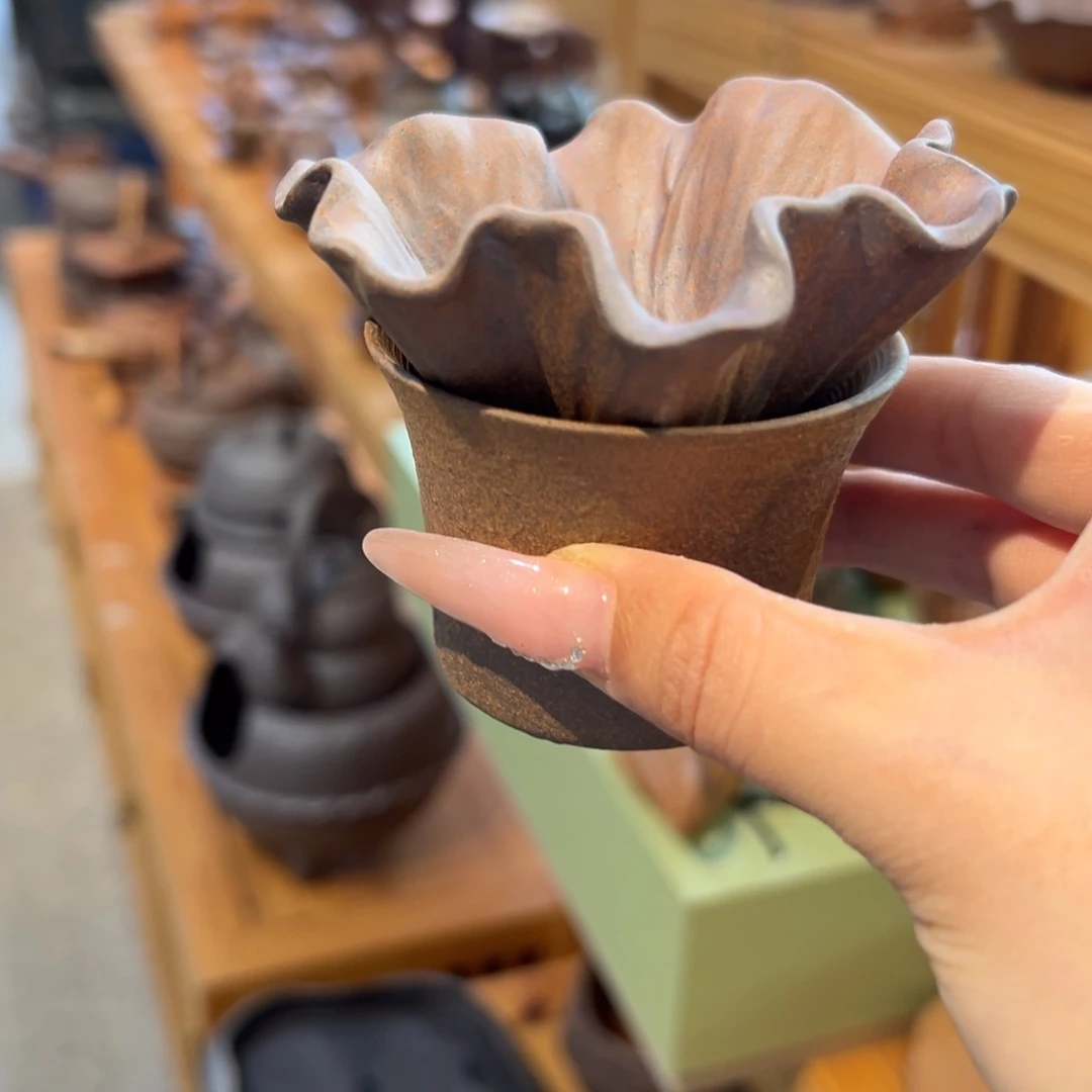 裸烧老岩泥原矿茶具